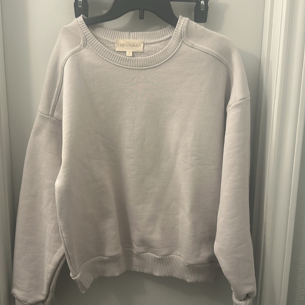 NWOT CRK × VIMMIA Revolve Stevie Sweatshirt Crewneck Pullover Slate $178 - Picture 7 of 9